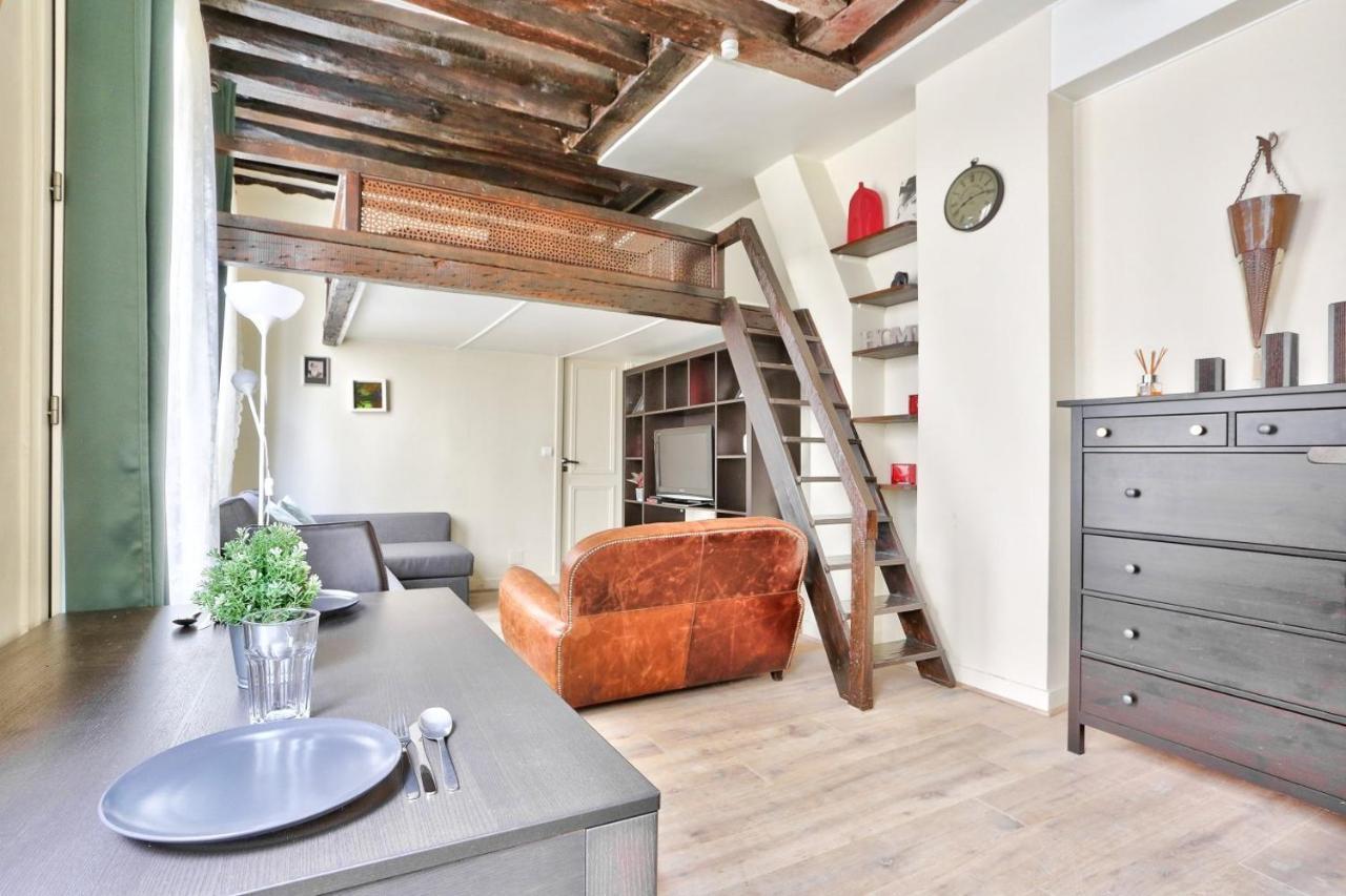 Studio Mezzanine Quartier Luxembourg Free Netflix Paris Extérieur photo